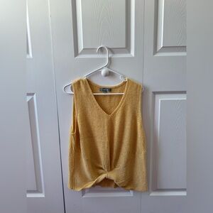 Marled Mustard Knit Top